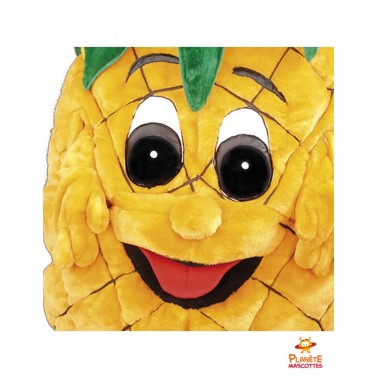 Visage mascotte ananas
