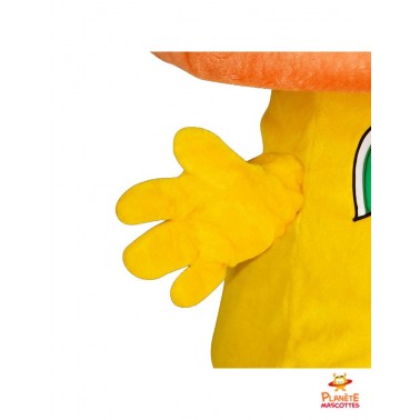 Mascota de hongo naranja