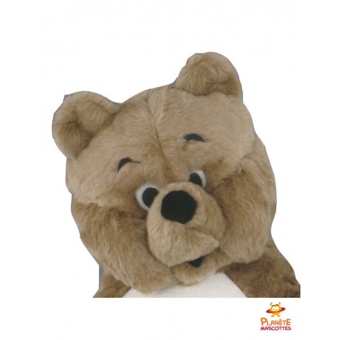Tête costume mascotte teddy bear