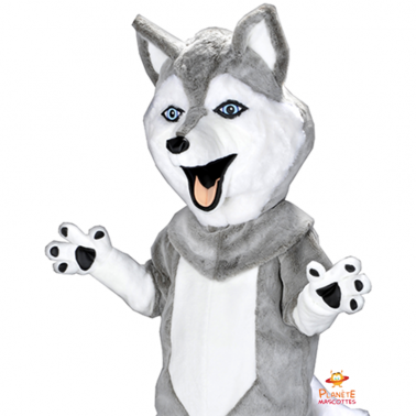 Mascota de husky Planète Mascottes