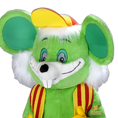 Mascota ratón verde
