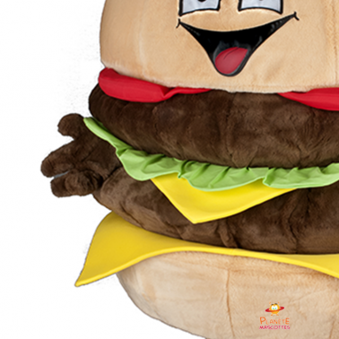 Mascota de hamburguesa  Planète Mascottes