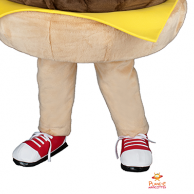 Mascota de hamburguesa Planète Mascottes