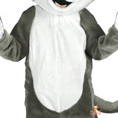 Mascota de gato gris Planète Mascottes