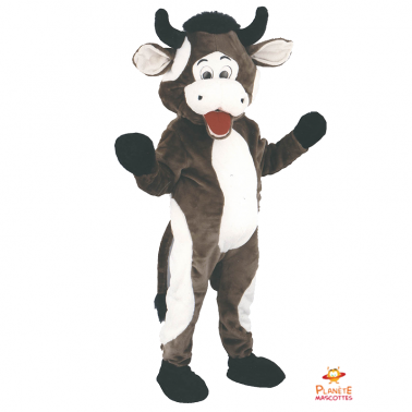 Mascota de vaca marron Planète Mascottes