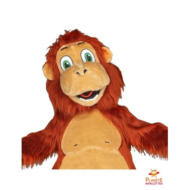 Tête mascotte orang-outan Planète Mascottes