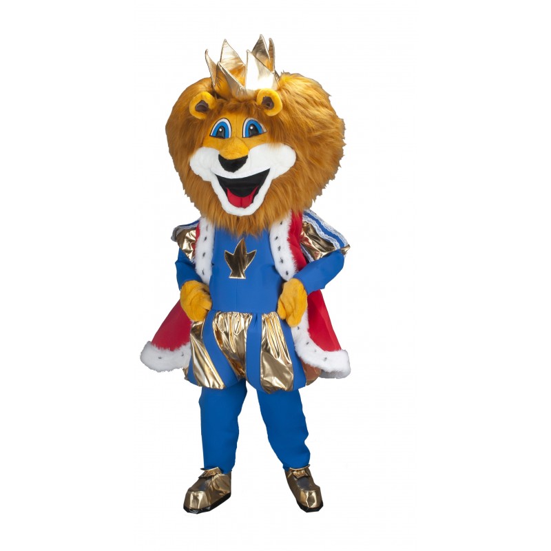 mascota del león azul planète Mascottes