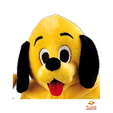 Disfraz de mascota de perro amarillo