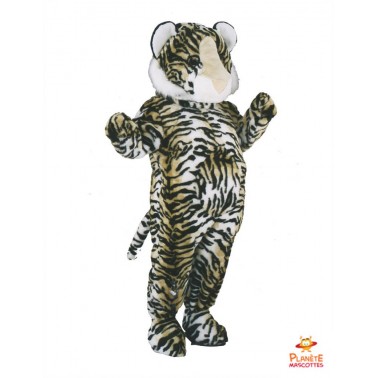 Disfraz de mascota de tigre Planète Mascottes