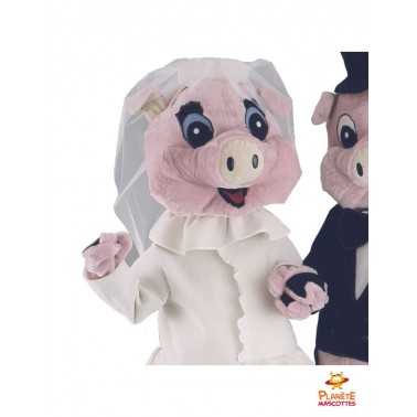 Disfraz de cerdos casados Planète Mascottes