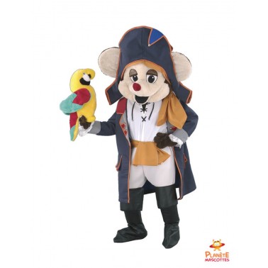 Mouse pirate mascot costume