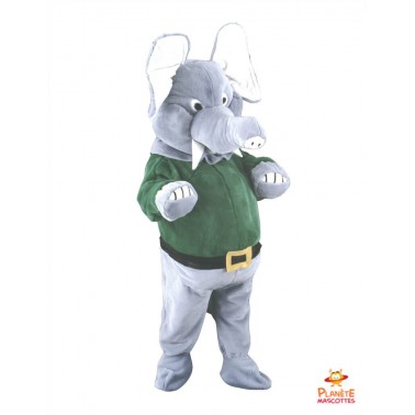 Disfraz de mascota de elefante Planète Mascottes