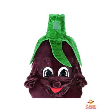 Costume mascotte d'aubergine