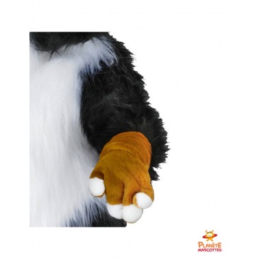 Détails mascotte chien saint-bernard