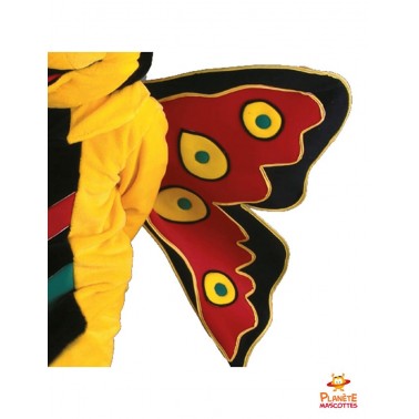 Détails ailes papillon mascotte