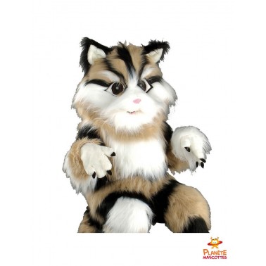 Costume mascotte chat tigré